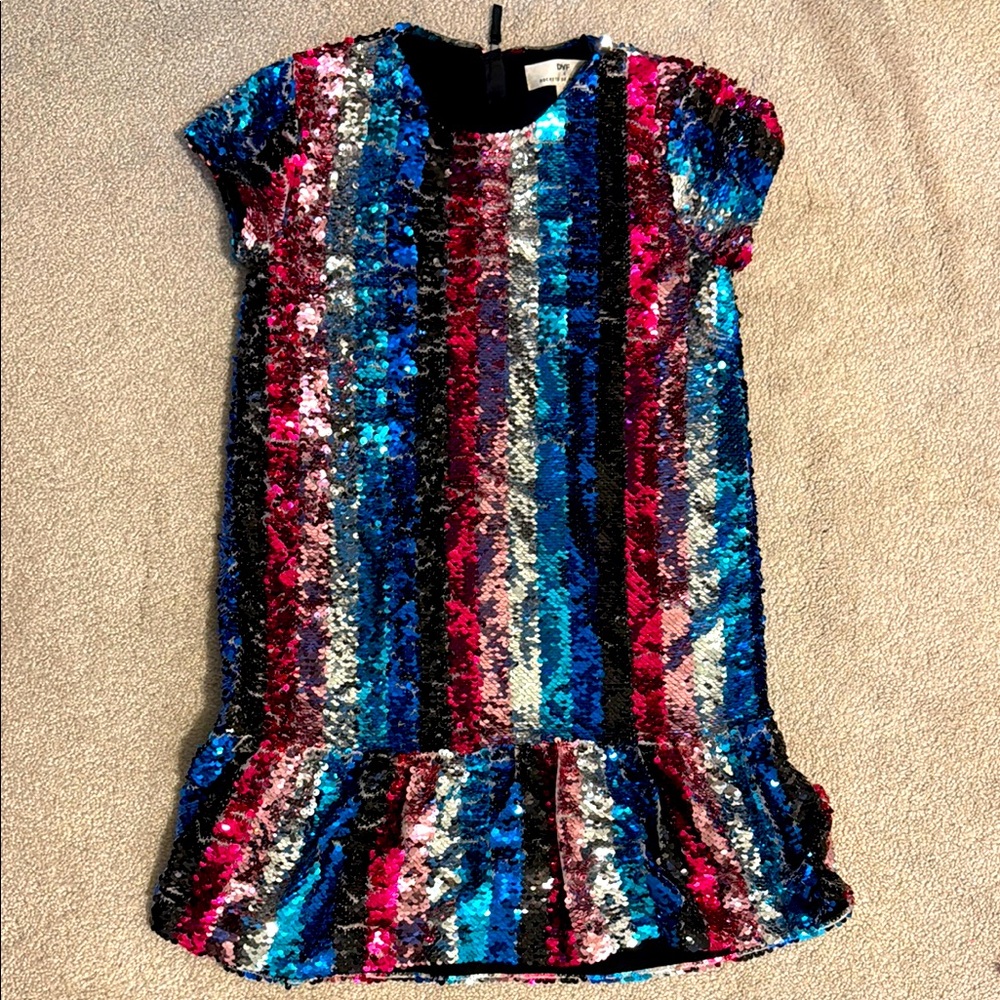 Colorful Sequin Kids Dress
